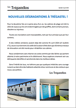 14 juin 2025 - «&nbsp;Nouvelles dégradations&nbsp;»